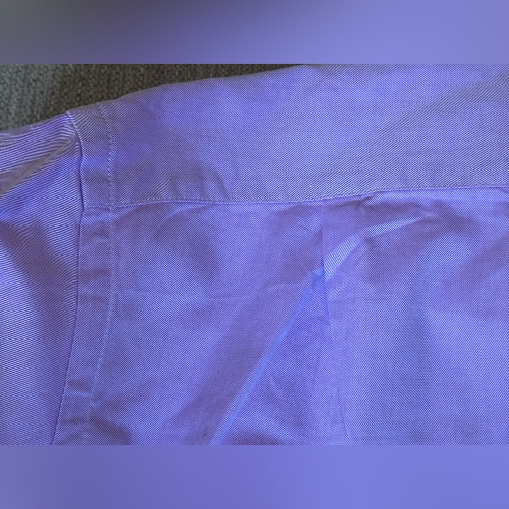 Ralph Lauren Purple Label Lavender 100% Cotton Button Down Men’s Shirt Size M - Picture 14 of 14